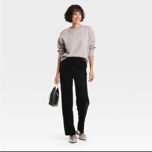 Black Velour Pants NWT
